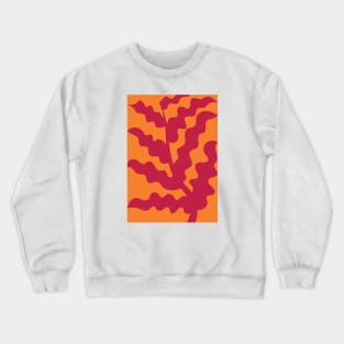 Abstract Retro Plant Crewneck Sweatshirt